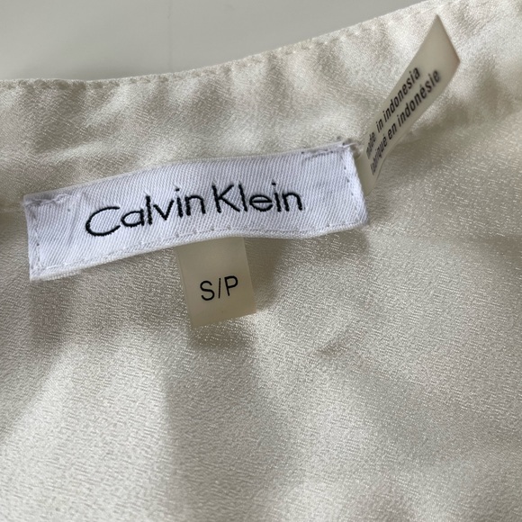 White Button Down Shirt With Gold Hardware Details | Color: White | Size: SP - Picture 3 of 4